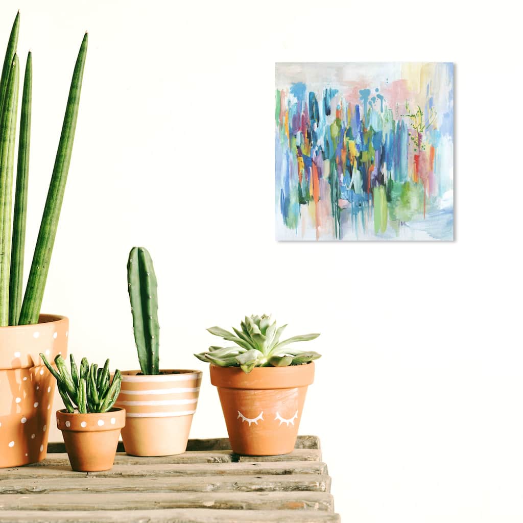 Wynwood Studio Canvas Abstract Deep Thoughts Blue and Modern & Contemporary Wall Art Canvas Print