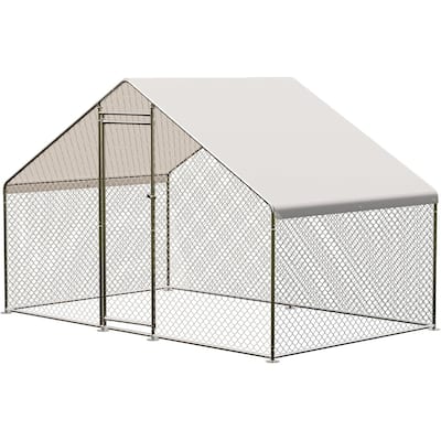 Large Metal Chicken Coop, with Waterproofing, for Rabbit, Duck, Chicken, Goose