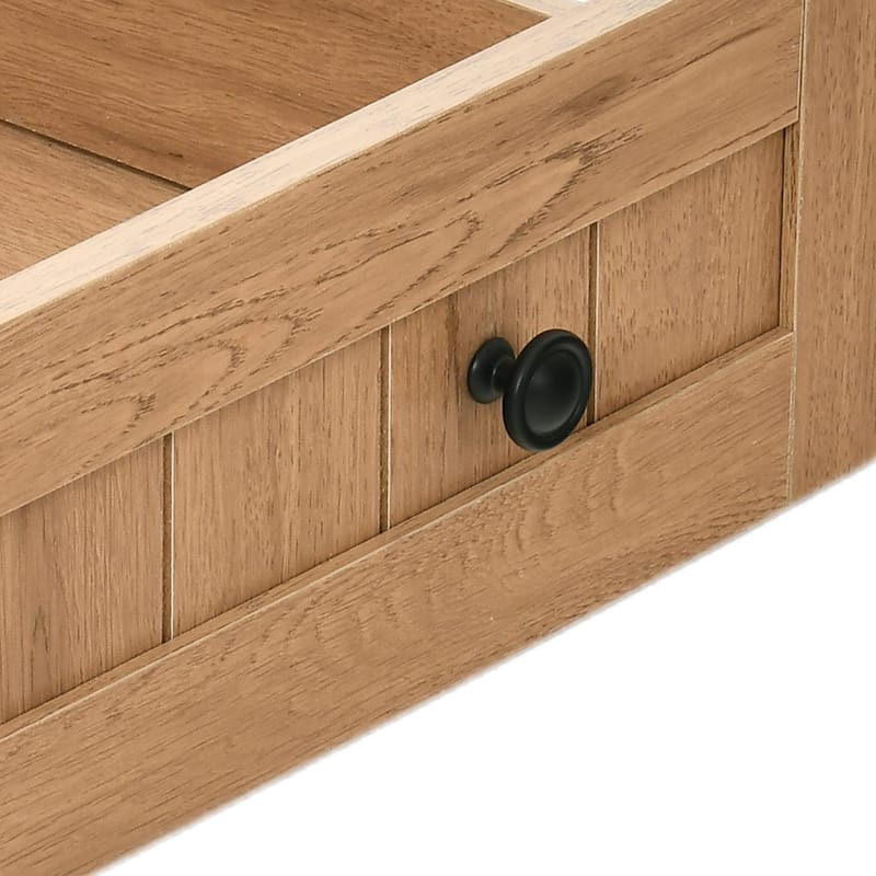 71 Inch Tall Farmhouse Arched Pantry Cabinet with Large Drawers and Adjustable Shelves for Kitchen Storage Organization
