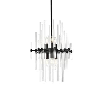 Elegant Lighting 2502D17 Sienna 6 Light 17" Wide Crystal Chandelier ...