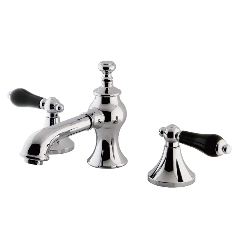 Duchess Deck Mount Widespread Bathroom Faucet with Brass Pop-Up