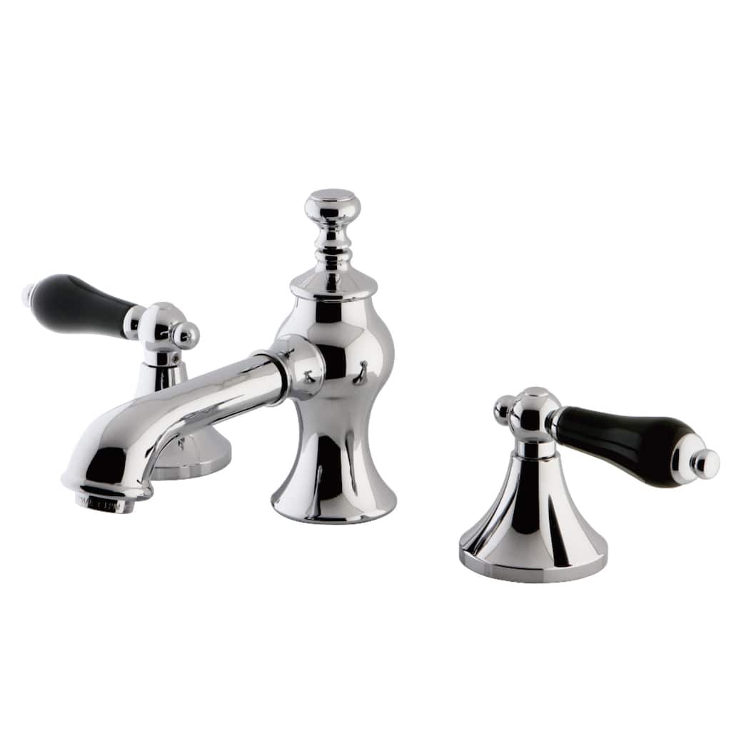 Duchess Deck Mount Widespread Bathroom Faucet with Brass Pop-Up
