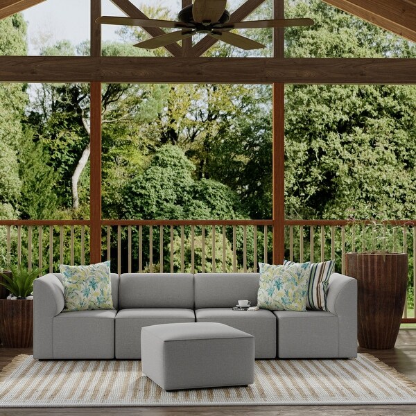 Orahh patio sectional with shop sunbrella cushions