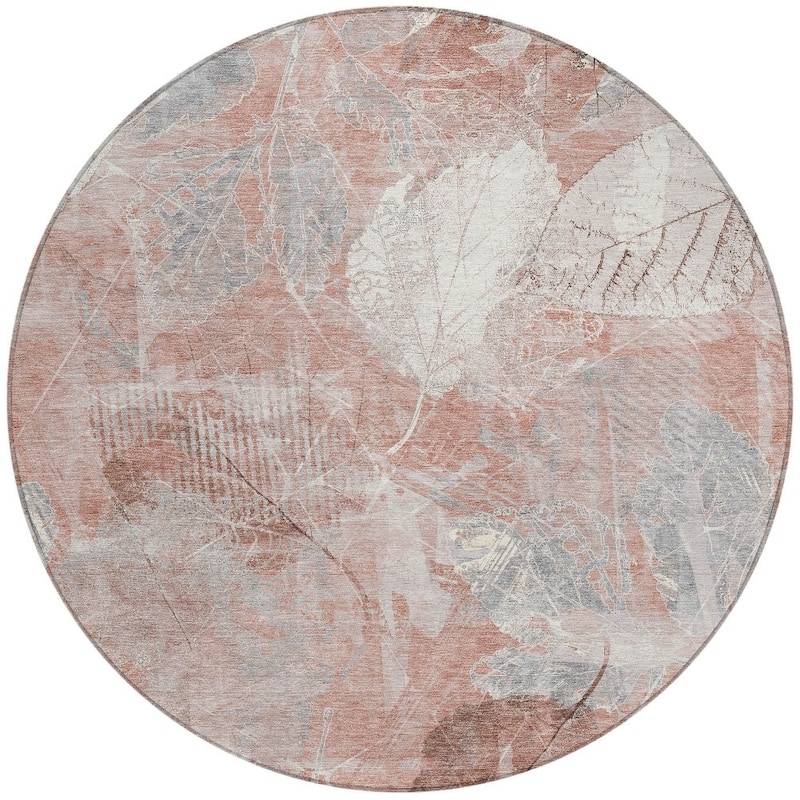HomeRoots Floral Transitional Rectangle Outdoor Rug