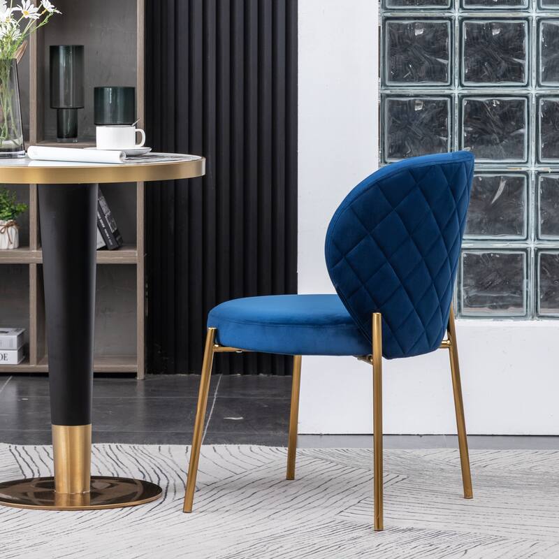 Roundhill Furniture Amoa Contemporary Velvet Upholstery Dining Chair
