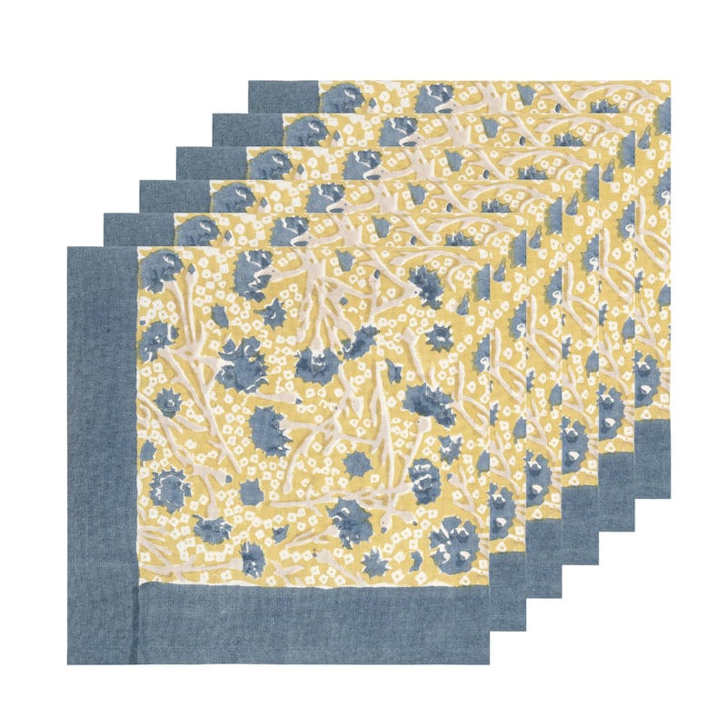 Couleur Nature Meadows Napkins - Blue/Green