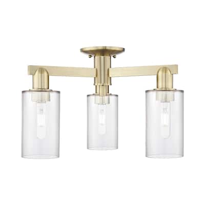 Innovations Lighting 716-3F-11-22 Clymer Semi-Flush Clymer 3 Light 22"