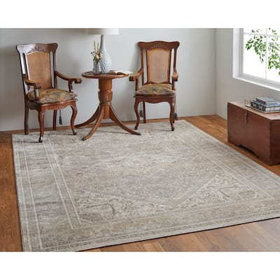 Neoma Medallion Traditional Area Rug