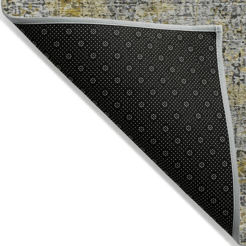 Machine Washable Indoor/Outdoor Traditional Global Chantille Rug
