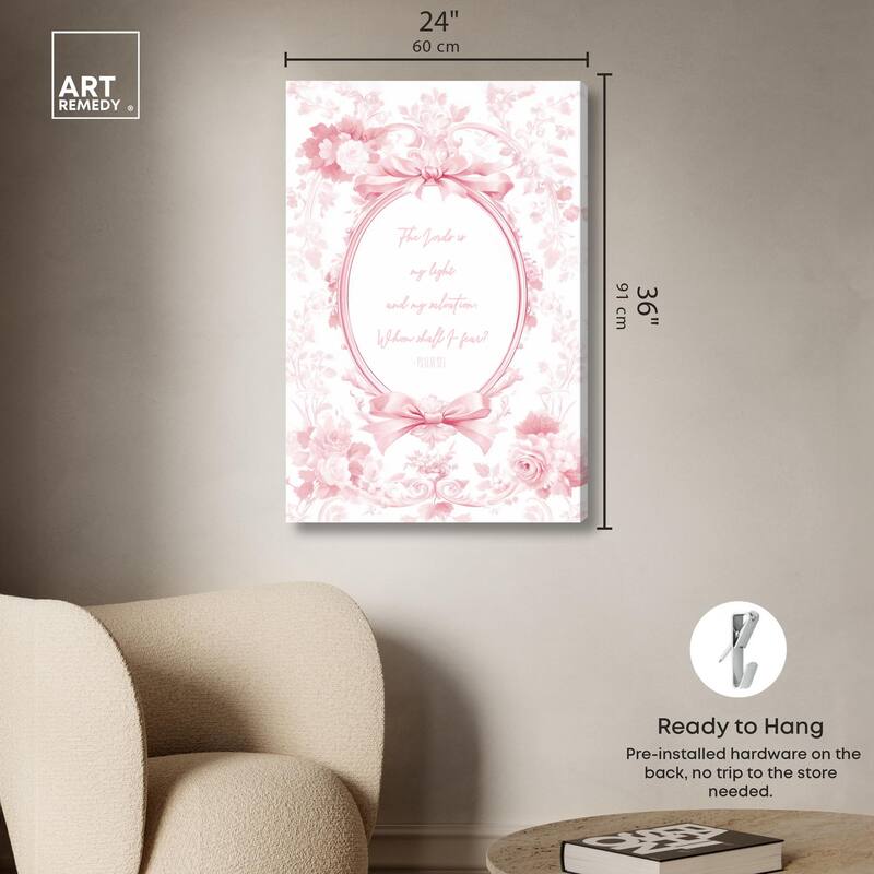 My Light Pink Canvas by Art Remedy, Gallery Wrapped