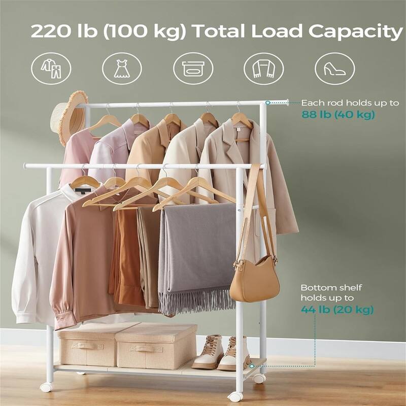 Clothes Rack with Wheels