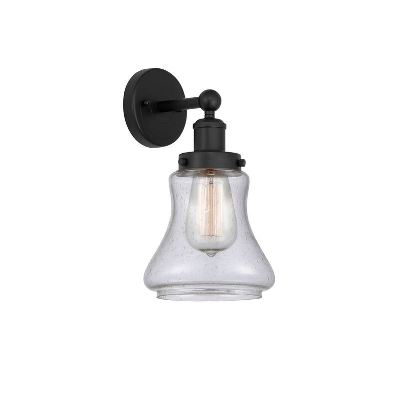 Innovations Lighting 616-1W-10-7 Bellmont Sconce Bellmont 10" Tall - Matte Black / Seedy