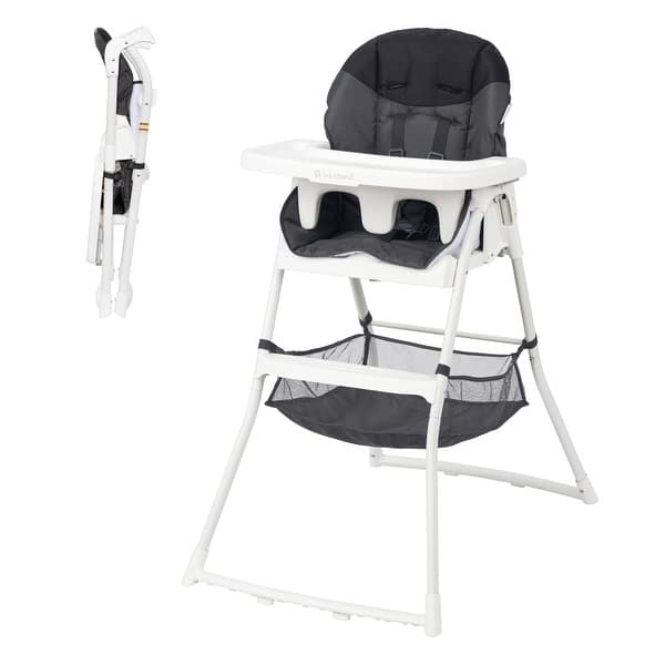 slide 1 of 1, Baby Trend Flat Fold High Chair, Stellar Black