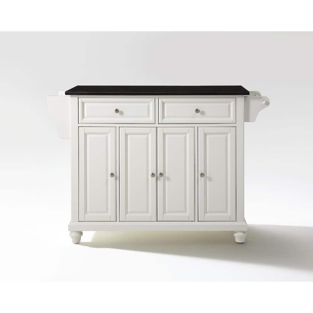 Kitchen Island Granite Top Full Size - Portable Kitchen Cart with Storage & Drawers - Modern Kitchen Furniture