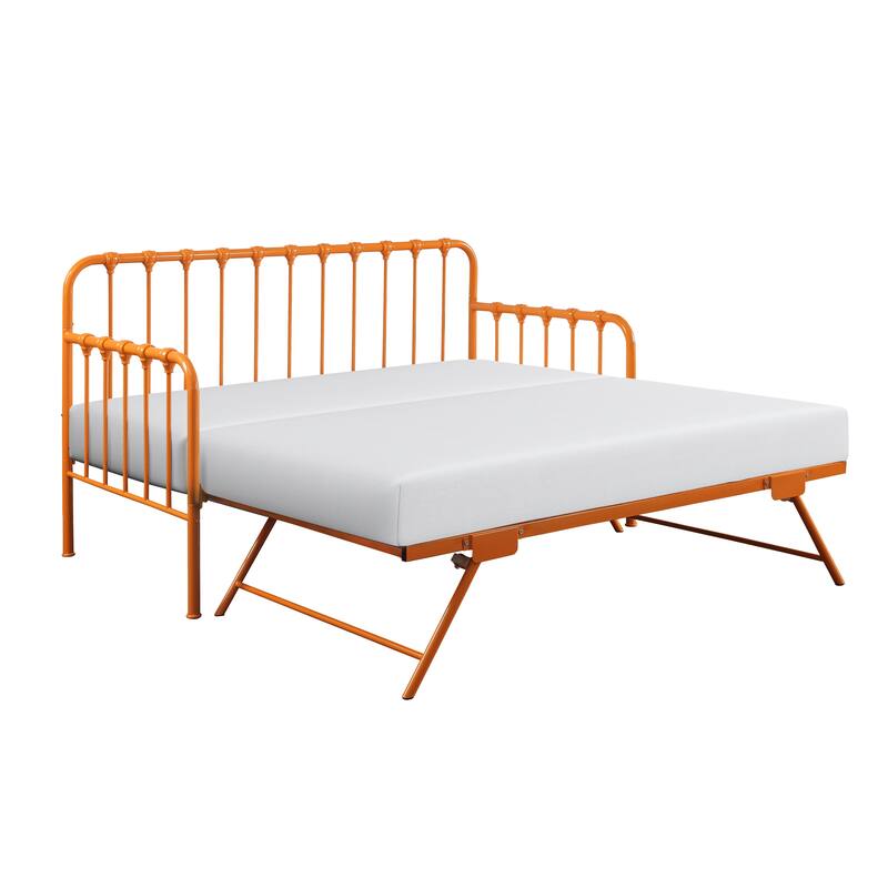 Eury Open Frame Metal Daybed with Lift-Up Trundle