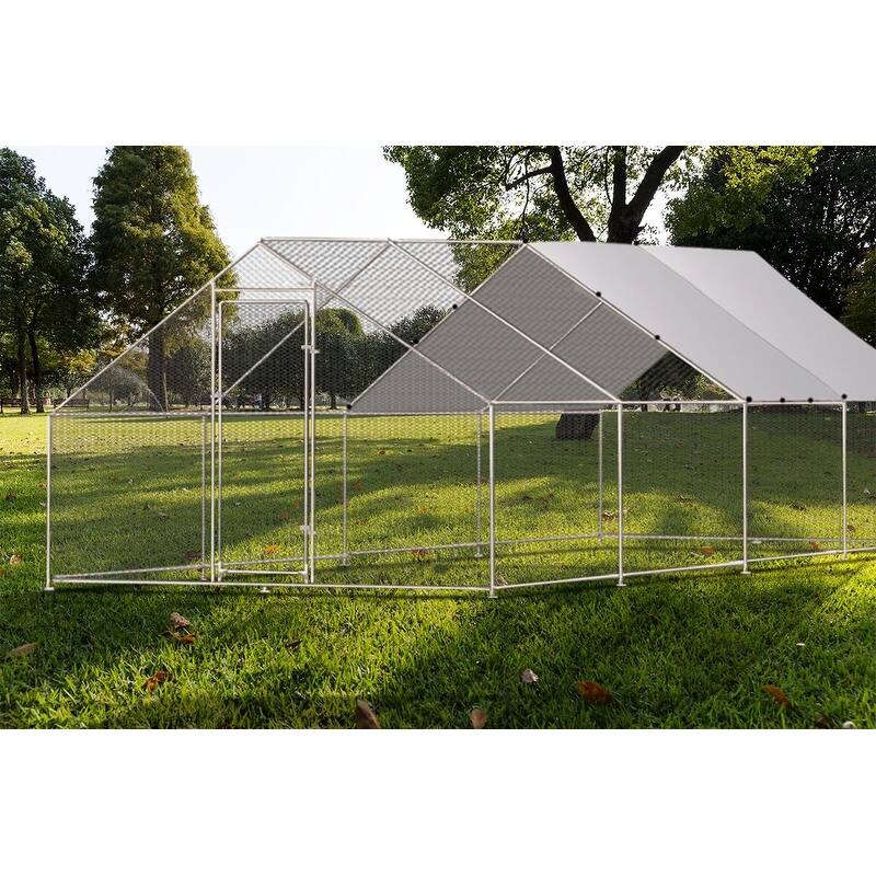 Metal Chicken Coop Walk-in Poultry Cage with Waterproof