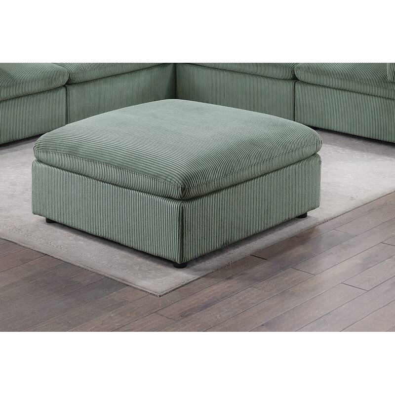 Living Room Furniture Ottoman Comfortable choice, multiple functions, classic design - Sage