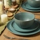 preview thumbnail 9 of 14, Stone Lain Infinity Stoneware Dinnerware Set Green - 12 Piece