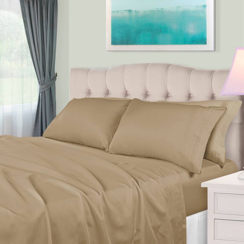 Superior Egyptian Cotton 650 Thread Count Deep Pocket Solid Sheet Set