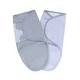 preview thumbnail 4 of 5, Ely's & Co. Baby Adjustable Swaddle Blanket - 2 Pack infants from 0 - 3 Months (7 - 14 lbs.) - Blue Leaf/Stripes