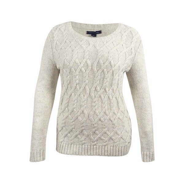tommy hilfiger white sweater women's