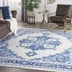 preview thumbnail 39 of 61, Nourison Whimsicle Modern Persian Floral Medallion Area Rug 8' x 10' - Ivory Blue - Runner/Rectangle