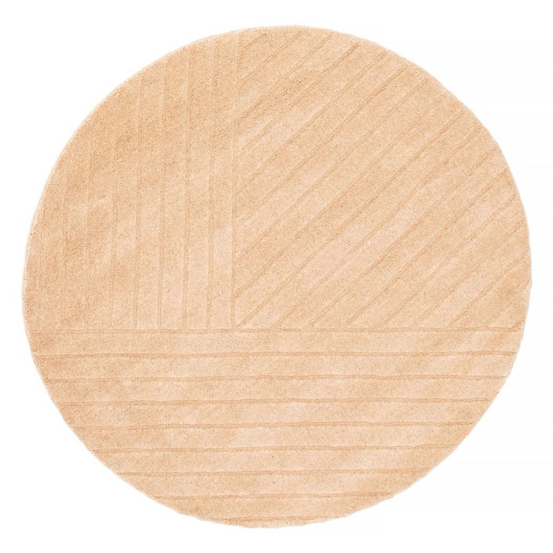Kashkuli Gabbeh Beige Rug 3'11" x 3'11" - 3'11 x 3'11 - Beige - 3'11 x 3'11
