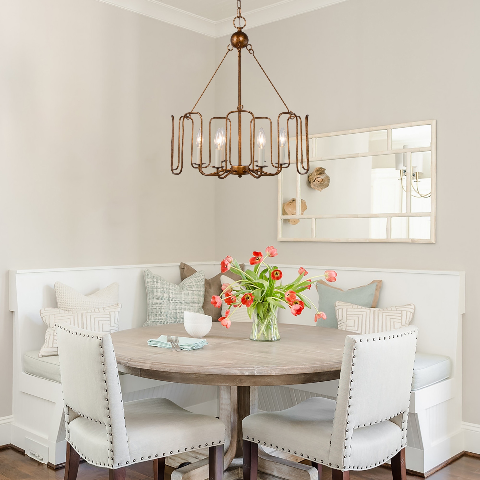 french country drum chandelier