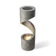 preview thumbnail 51 of 53, Glitzhome Modern Minimalist Spiral LED Polyresin Outdoor Fountain with Small Planter