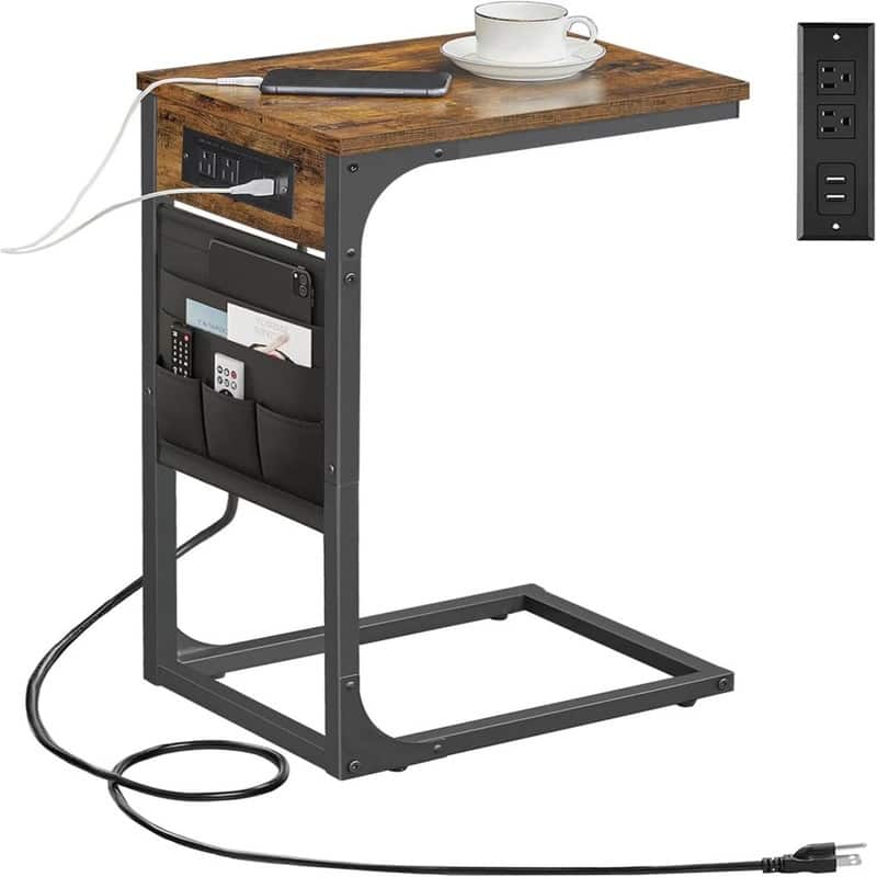 C Shaped End Table