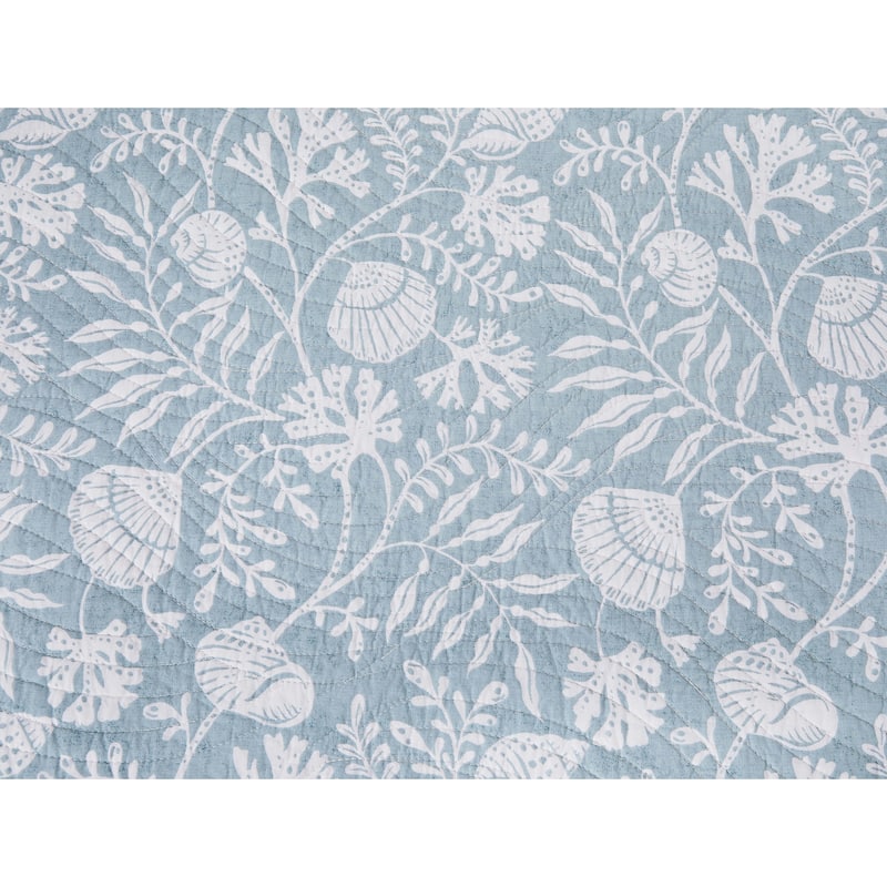 Seafoam Reef Coastal Cotton Quilt Set