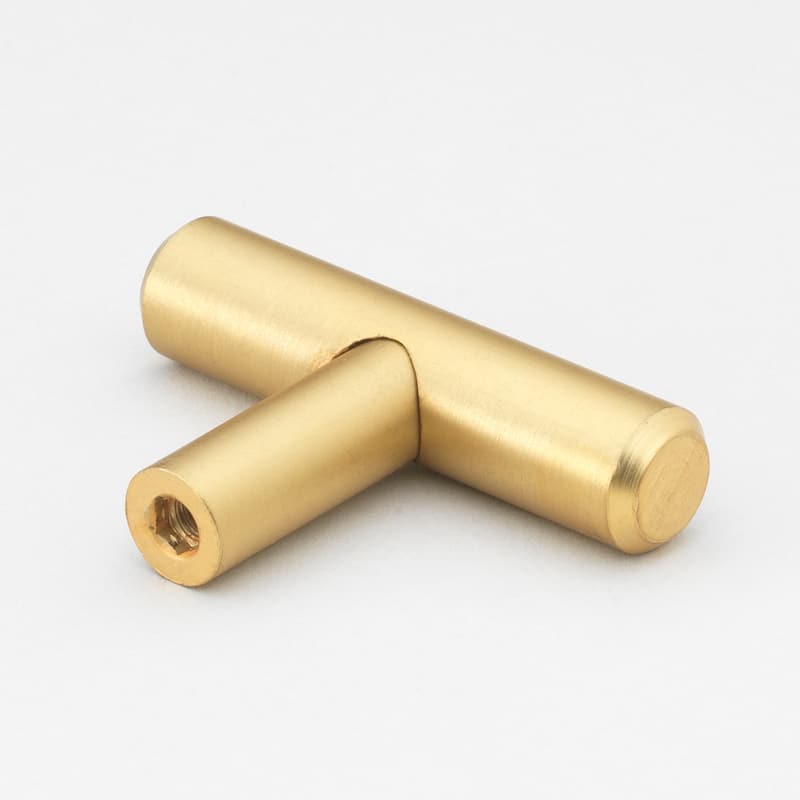 GlideRite 2-inch Solid Satin Gold Cabinet Bar Knobs (Pack of 10)