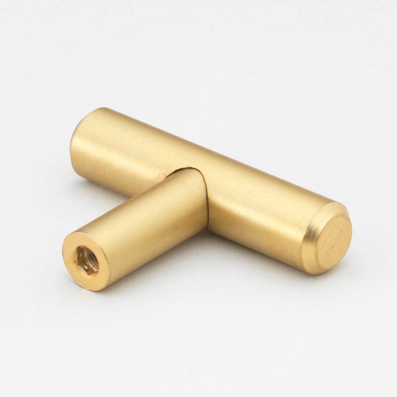 GlideRite 2-inch Solid Satin Gold Cabinet Bar Knobs (Pack of 25)