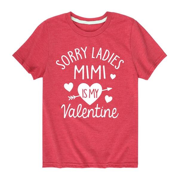 Shop Sorry Women S Mimi Is My Valentine Love Toddler Short Sleeve Tee Overstock 30650500