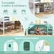 preview thumbnail 3 of 5, Loft Wood Bed Twin w/Tower 3 Storage Pockets Guardrail & Ladder