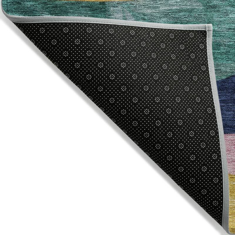HomeRoots Abstract Transitional Rectangle Outdoor Rug