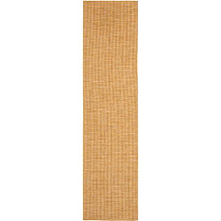 Nourison Selerno Indoor/Outdoor Solid Area Rug - 2'2"x8' - Yellow