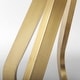 preview thumbnail 8 of 10, Laurent White Marble Top w/Gold Metal Base Dining Table - Off White