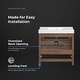 preview thumbnail 19 of 109, OVE Kansas Single Sink Bathroom Vanity, Dove White Engineered Stone Top
