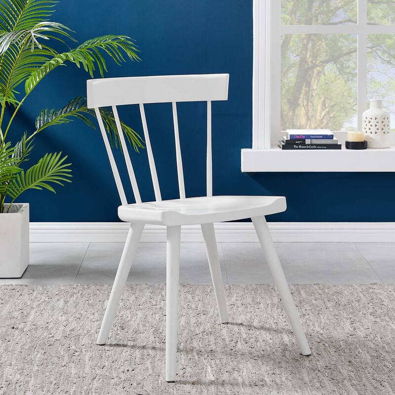 Sutter Wood Dining Side Chair - White