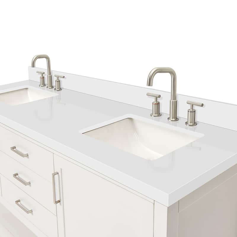 Ariel R073DWQRVO Bayhill 72" Free Standing Double Basin Vanity Set