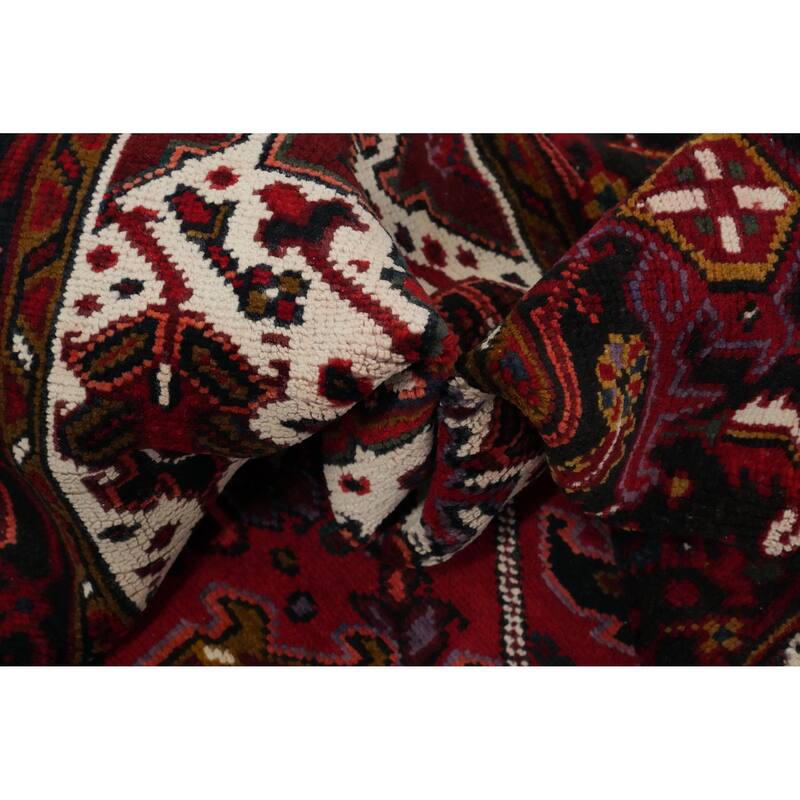 Hand Knotted Oriental 100% Wool Carpet Traditional Medallion Red Heriz Area Rug - 11' 4'' X 8' 4''