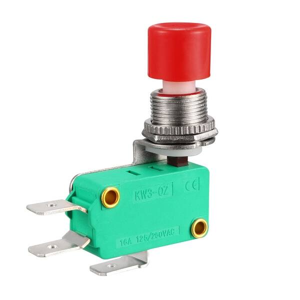16A 125/250VAC SPDT NO NC 3-Terminals Snap Button Type Micro Limit ...