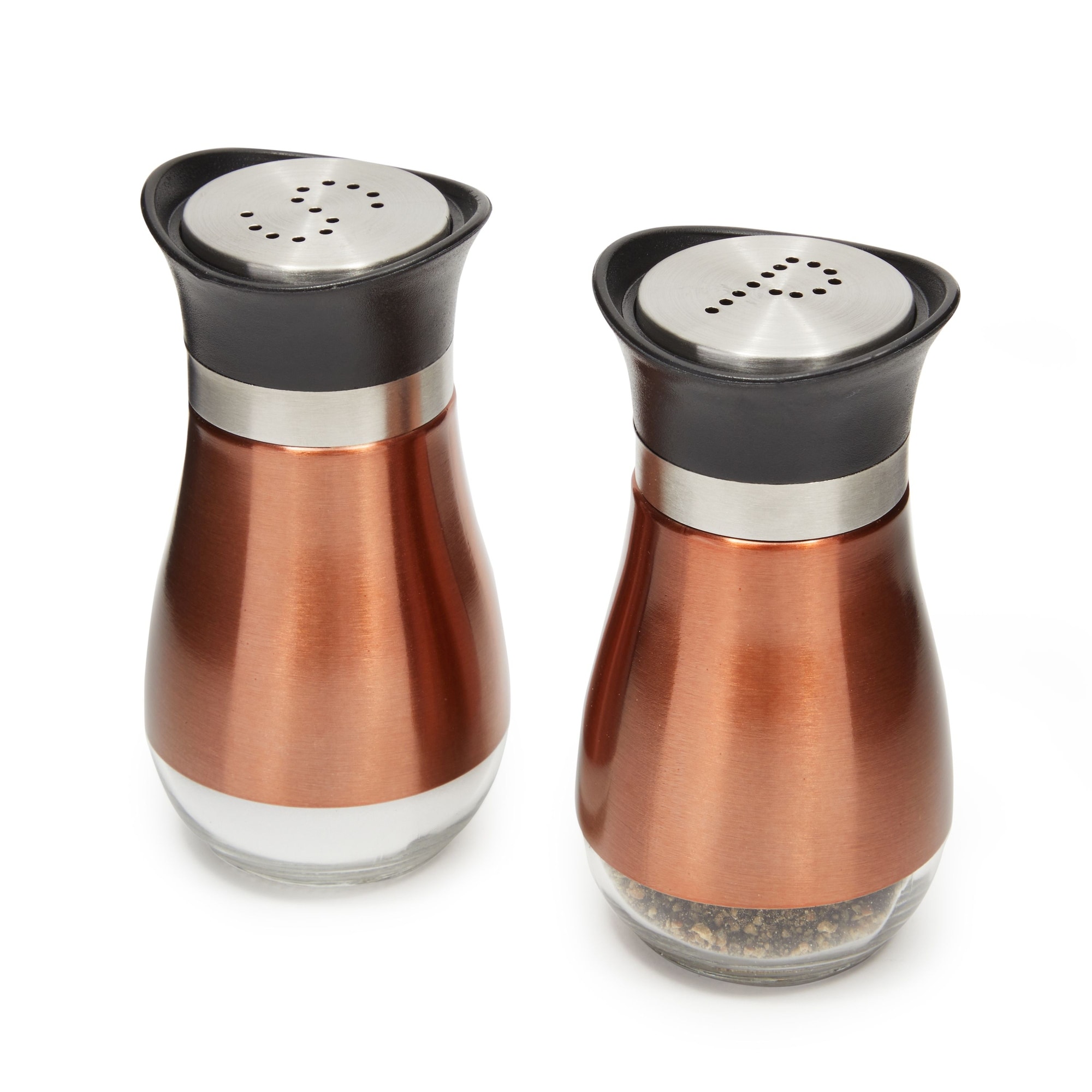 Salt and Pepper Grinders Refillable Stainless Steel Pepper Shakers