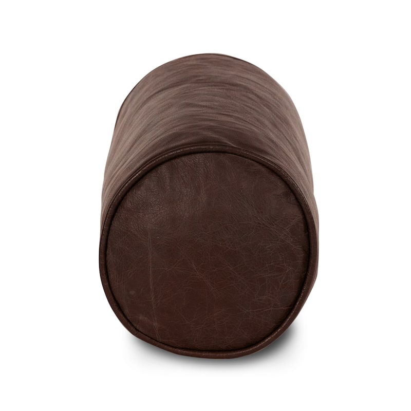 Poly and Bark Napa Leather Bolster Pillow (Set of 2)