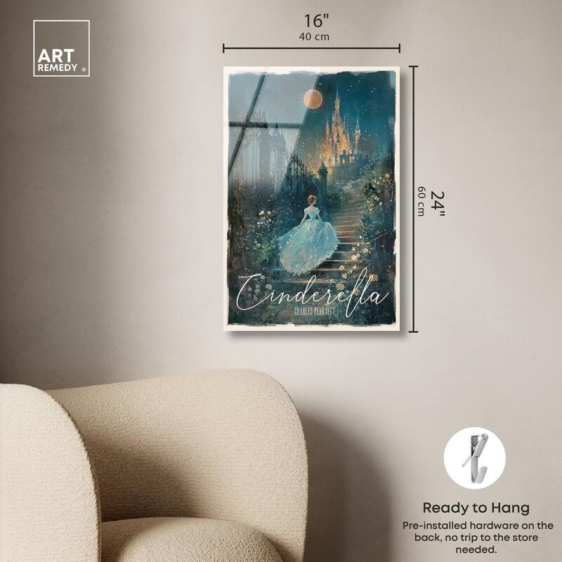 Classic Cinderella Acrylic by Art Remedy, Ready to Hang