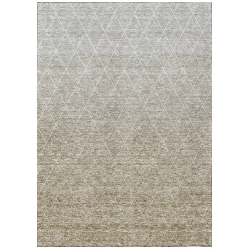 HomeRoots Geometric Transitional Rectangle Outdoor Rug
