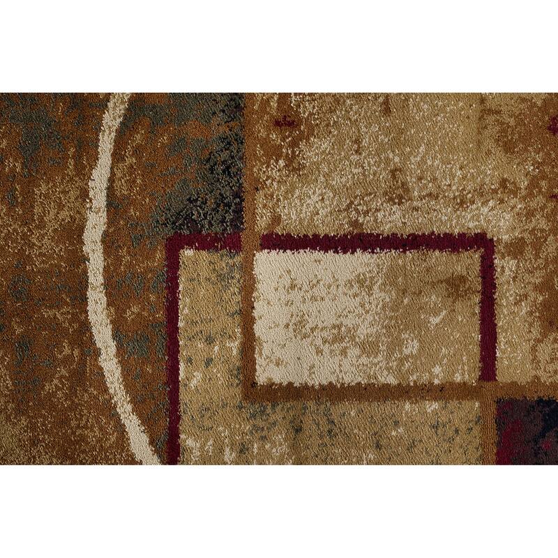 Flora Modern & Contemporary Color Block Indoor Area Rug