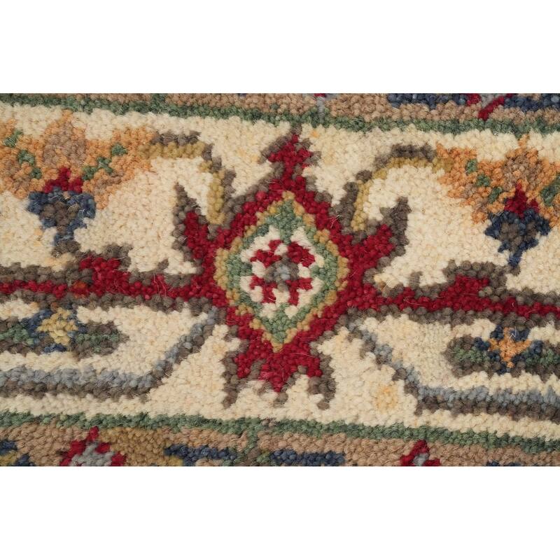 Hand Knotted Oriental 100% Wool Carpet Traditional Medallion Greys & Charcoal Heriz (serapi) Area Rug - 6' 1'' X 4' 0''