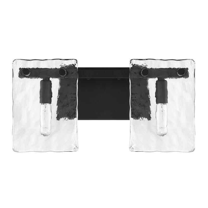 Genry 2-Light Bathroom Vanity Light - Matte Black
